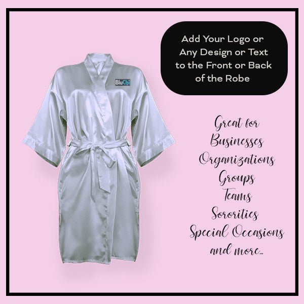 Great business swag robes with your company logo or event logo on the front or back of the robe. all SKUs