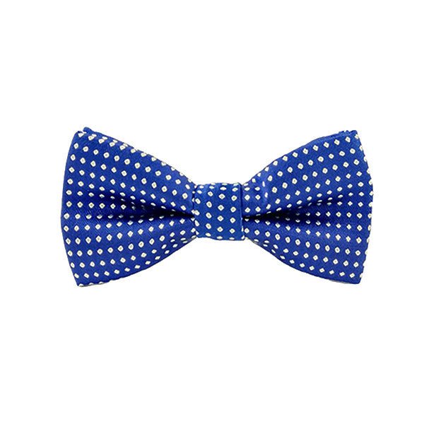 dark blue polka dot boys bowtie
