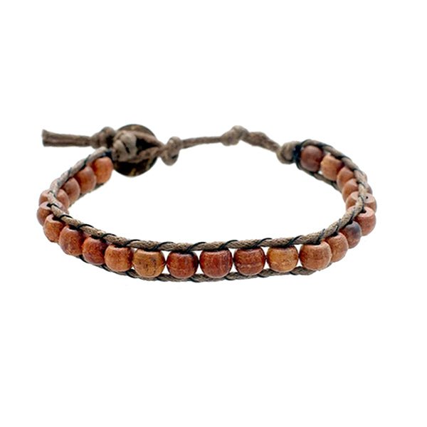 Mens Handmade Natural Stones Bracelet with Adjustable Cord - Mens Bracelet from Lotus and Luna - Dawn Patrol