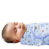 SwaddleMe Cotton Newborn Infant Baby Wrap Sleepsack - Gifts Are Blue - 2