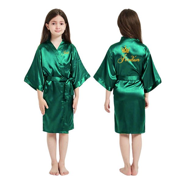 Pretty Girl Robes w Birthday Number for Birthday Girl, Birthday Squad Designs Also Available, Spa Birthday Party Robes - Gifts Are Blue