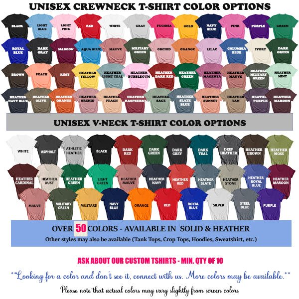 Bachelorette Party Bride And Bridesmaids Matching T Shirts, Bridesmaid Crewneck and V-neck Shirts; all SKUS