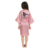 Robes for Toddlers, Ballerina SVG, Ballerina Girl Robes, Personalized Girl Robes, Front and Back Rose Pink Girl Robes