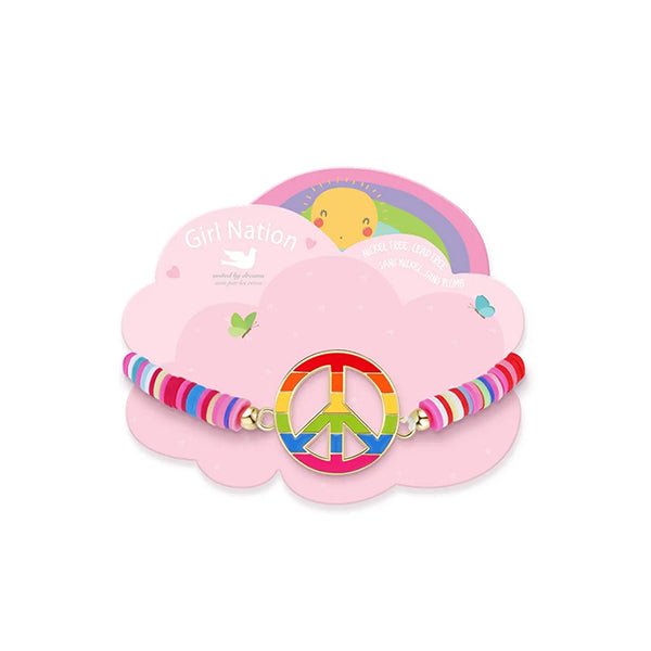 Girl Nation Bracelet - Packaging - Multicolor / Peace
