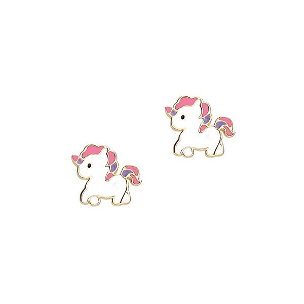 Girl Nation Unicorn Earrings, Stud Earrings, Hypoallergenic, Lead Free, Nickle Free