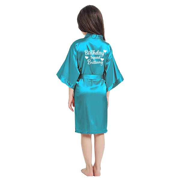 Unicorn Birthday Robes, Personalized Kids Robes with Unicorn Design, Birthday Party Robes, Sleepover Robes, Kids Bathrobes - Gifts Are Blue