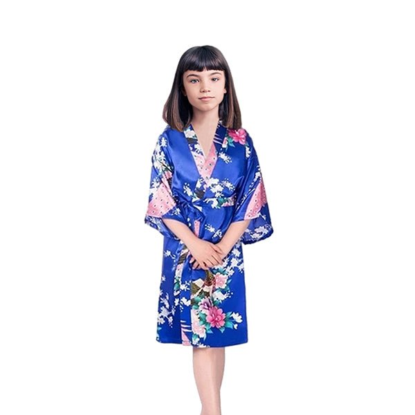 Girls Robes, Floral, Sizes 2T-14, Flower Girl Robes, Spa Party - Gifts Are Blue