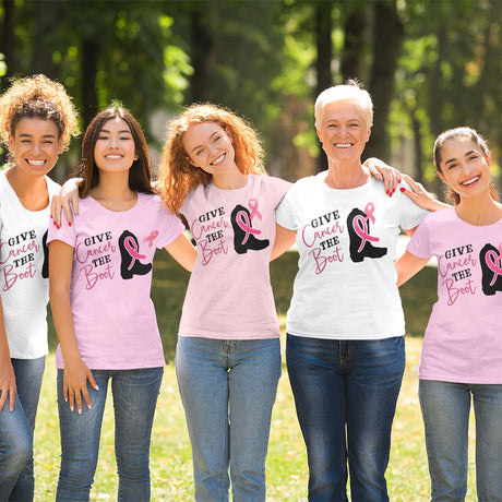 Give Cancer The Boot Cancer Awareness TShirt