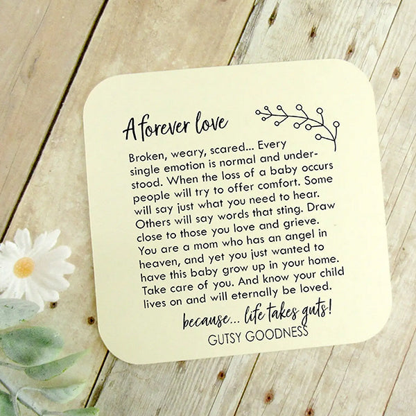A forever love card for moms who lost their baby