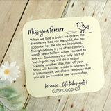 Miss you forever miscarriage card for parents that has loss a baby