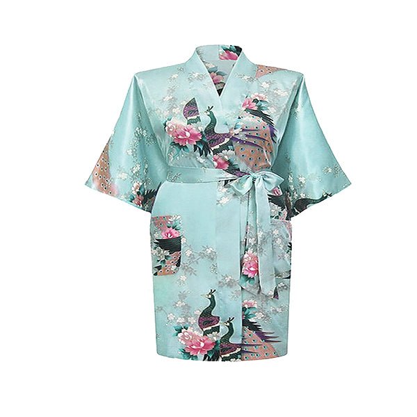 light blue womens plus size robe floral