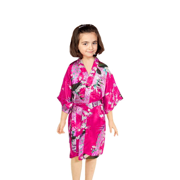 Girls Robes, Floral, Sizes 2T-14, Flower Girl Robes, Spa Party - Gifts Are Blue