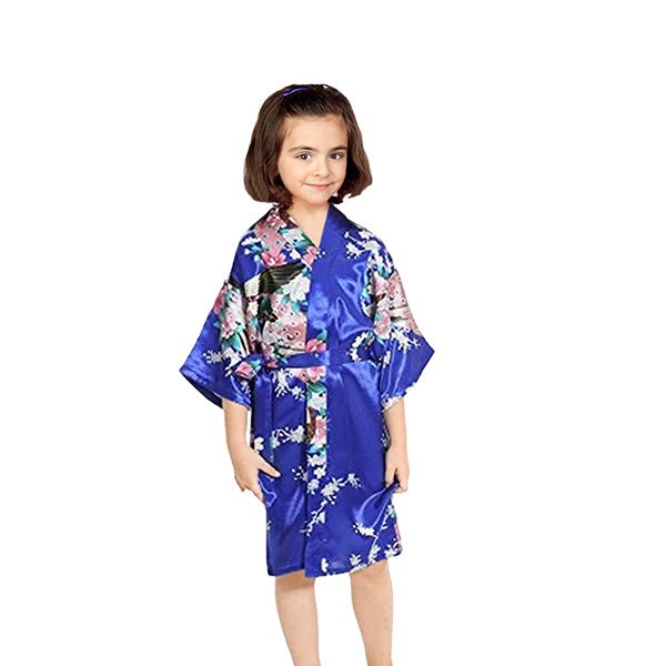 Girls Robes, Floral, Sizes 2T-14, Flower Girl Robes, Spa Party - Gifts Are Blue