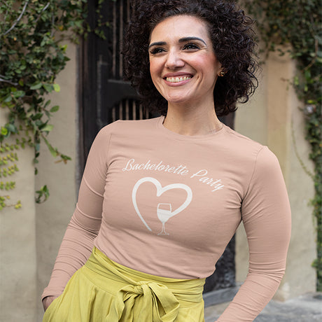 Personalized Bachelorette Party Bride and Bridesmaids T-Shirts, Bridesmaid Long Sleeve Shirts; Long Sleeve