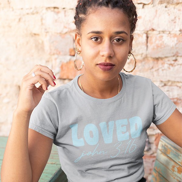 This is a great religious shirt for Christians of all ages. This God loves shirt is available in a wide array of styles and sizes including tshirts, hoodies, sweatshirts, tank tops and more. all SKUs