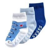 3 Pack Luvable Friends Anti-Slip Non-Skid Shoe Socks