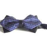 Blue Pre-Tied Diamond Point Formal Bow Ties - Gifts Are Blue - 2