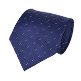 Mens Formal Slim Arrow Designer Blue Tie, SA18