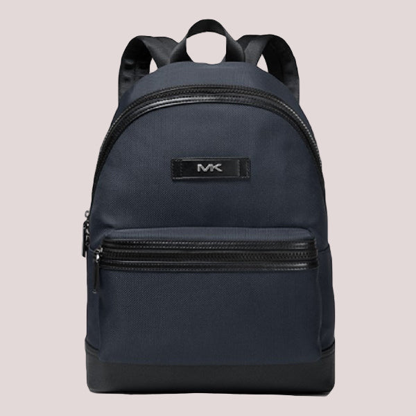 Mens Logo Woven Backpack by Michael Kors, 37F9LKSB2C, Medium, Main, Navy