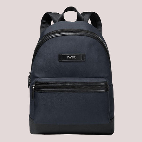 Mens Logo Woven Backpack by Michael Kors, 37F9LKSB2C, Medium, Main, Navy
