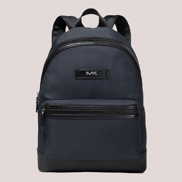 Mens Logo Woven Backpack by Michael Kors, 37F9LKSB2C, Medium, Main, Navy
