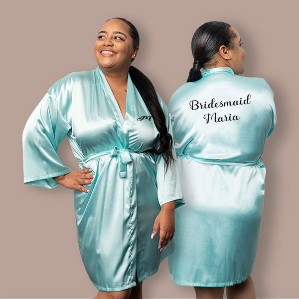 Satin Robes Personalized Satin Robes Custom Satin Robes Satin Wedding Robes  Satin Bridal Robes Satin Bridesmaid Robes Satin Robe 