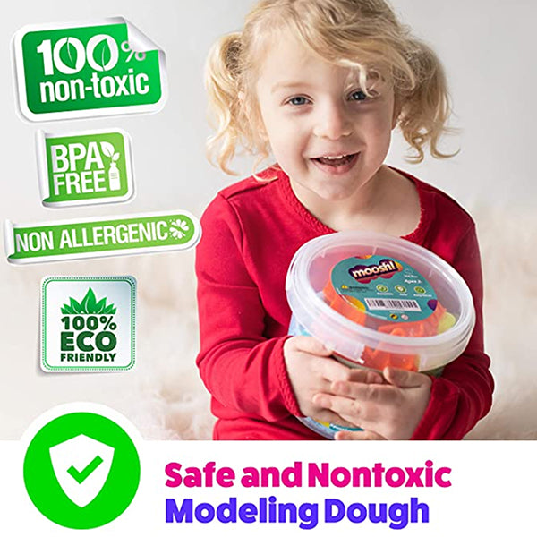 Moosh Fluffy Modeling Dough Foam Clay with Molds - Safe and Non Toxic - all SKUs