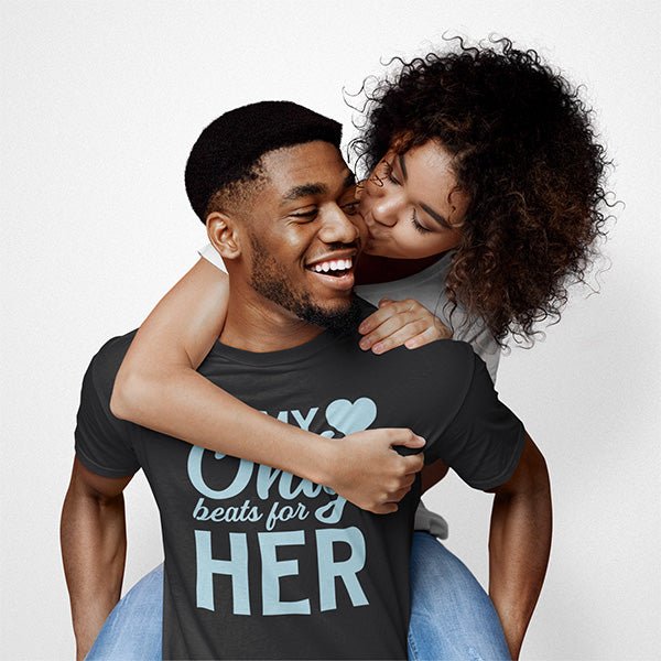 You can mix and match colors and styles with this couple matching shirt option. Great couples shirt for Valentines Day and all the other days in between. Wear for couples game night, date night, honeymoon, vacation and more. all SKUs