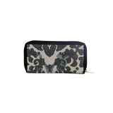 Myra Bag Blue Foliaged Wallet, Womens Recycled Wallets S3005 - Back View