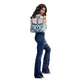 Simple Epiphany Backpack Bag, Medium, Blue