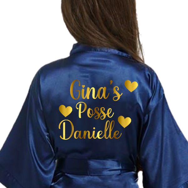 Unicorn Birthday Robes, Personalized Kids Robes with Unicorn Design, Birthday Party Robes, Sleepover Robes, Kids Bathrobes - Gifts Are Blue
