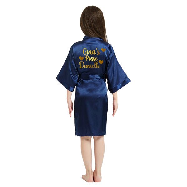 Unicorn Birthday Robes, Personalized Kids Robes with Unicorn Design, Birthday Party Robes, Sleepover Robes, Kids Bathrobes - Gifts Are Blue