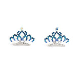 Mini Tiaras Hair Comb Accessory for Wedding / Pageant / Special Occasion - Gifts Are Blue - 1