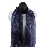 Porcelain Style Blue Women’s Scarf - Gifts Are Blue - Dark Blue