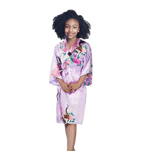 Girls Robes, Floral, Sizes 2T-14, Flower Girl Robes, Spa Party - Gifts Are Blue
