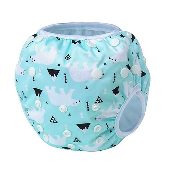 Leakproof Washable Reusable Swim Diapers For Kids 0 to 2 Years - Gifts Are Blue