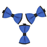 Mens Blue and Black Formal Event Pre-Tied Bow Ties Sets - Gifts Are Blue - 1