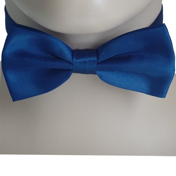 Mens Smooth Satin Feel Formal Bow Tie, Pre-Tied - Gifts Are Blue