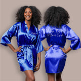 Royal Blue Personalized Bridesmaid Robes, Custom Womens & Girls Robes for All Occasions, Bachelorette Party Robes, Quinceanera Robes, Birthday Robes