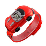 SKMEI Boys Digital Car Watch, Detachable Toy, 4 to 7 year olds, 1241, Round, Red