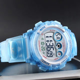 SKMEI Kids Digital Watch, 50M Waterproof, Sports, Light Blue
