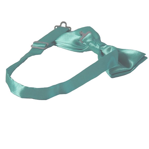 Mens Smooth Satin Feel Formal Pre-Tied Bow Tie Sets - Gifts Are Blue - 4