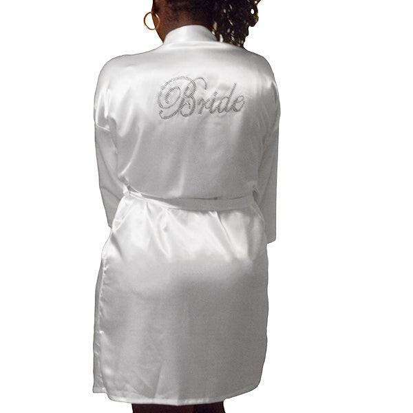 Bridal Robes with Rhinestones, M, XL, 2XL, 3XL - Gifts Are Blue