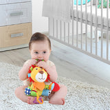 Sozzy Plush Baby Animals Multi Sensory Developmental Activity Toy, 3 to 36 Months, Lifestyle, Orange Lion