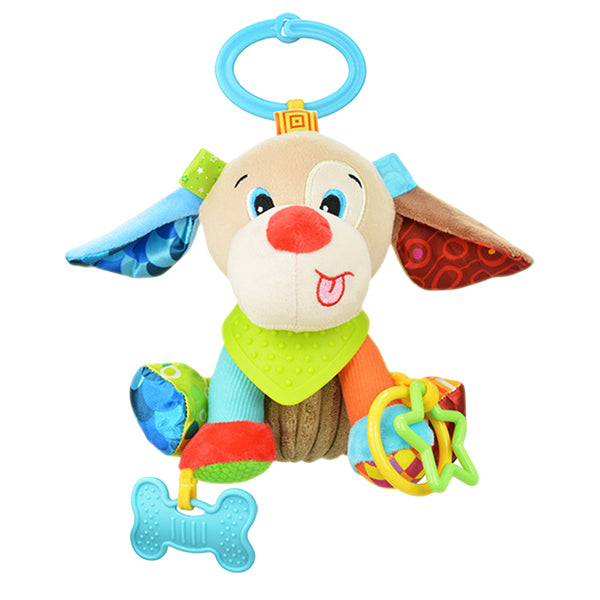 Sozzy Plush Baby Animals Multi Sensory Developmental Activity Toy, 3 to 36 Months, Main, Blue Puppy