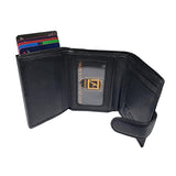 Stone Mountain Genuine Leather Pop Up Slim RFID Wallet, Black - Main