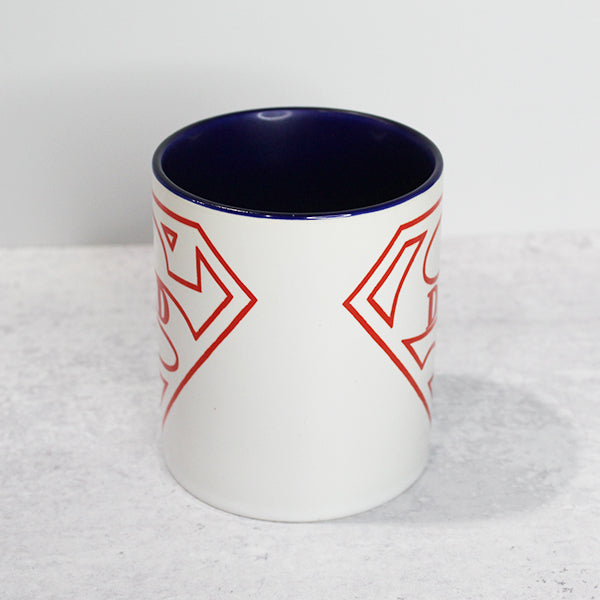 Novelty Coffee Mugs Super Dad For Dad, Grandpa, Step Father, and Uncle, Superhero Mugs, Father's Day Mugs, Men Coffee Cups - Sideview