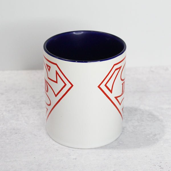 Novelty Coffee Mugs Super Dad For Dad, Grandpa, Step Father, and Uncle, Superhero Mugs, Father's Day Mugs, Men Coffee Cups - Sideview
