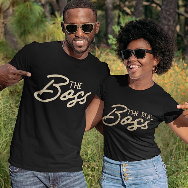 Custom couples shirts in various styles, sizes and colors, We offer in over 7 top styles, 25 shirt colors and 30 print colors. Get just the right look for a great social media picture and image. all SKUs