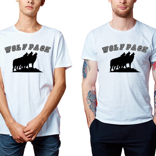 Wolf Pack Groom and Groomsmen Bachelor Party T-Shirts, Crewneck, Bachelor Party Shirts, Groomens Shirts, Groomsmen Tees - Two Models